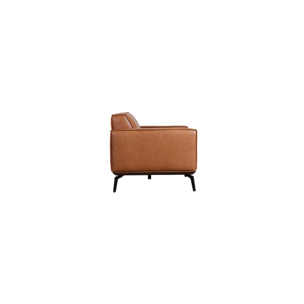 Porter Designs Carina Top Grain Leather Loveseat, Brown