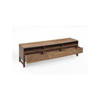 Porter Designs Urban Solid Sheesham Wood TV Stand, Brown