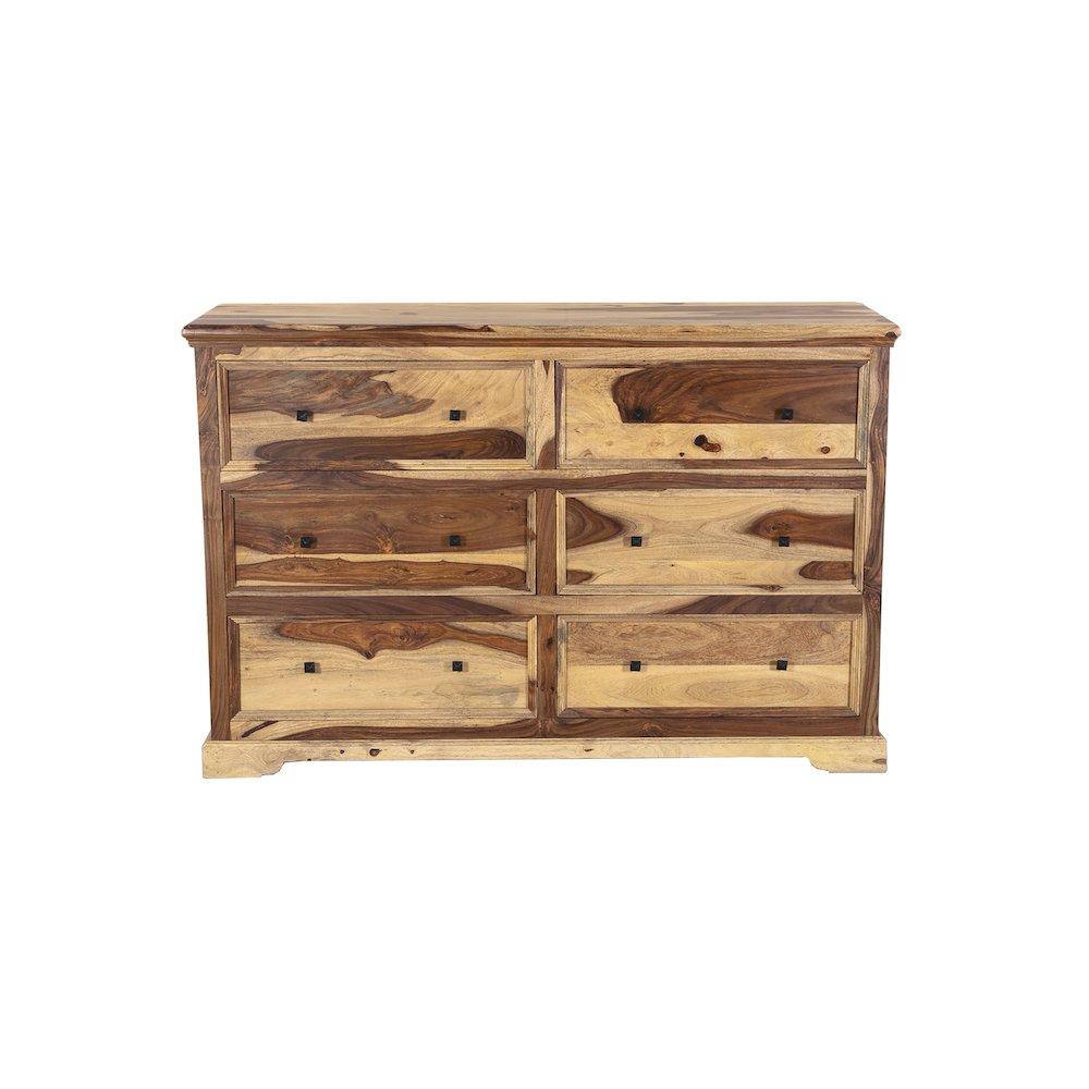 Porter Designs Taos Solid Sheesham Wood Dresser, Natural
