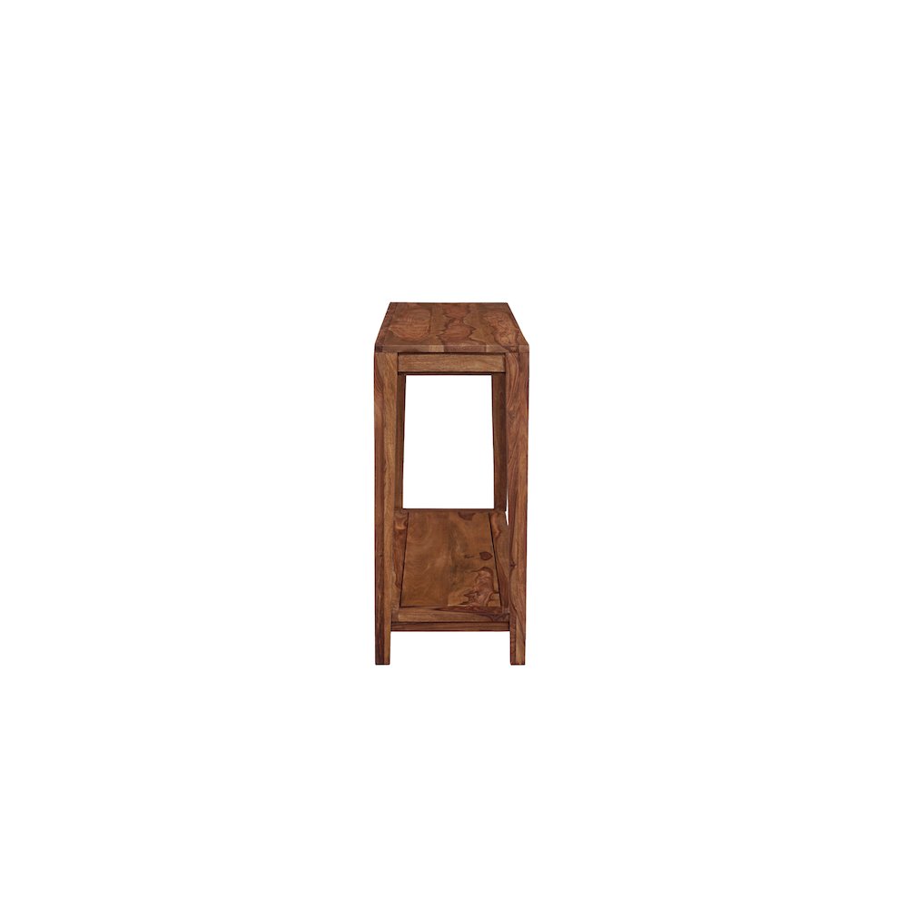Porter Designs Fall River Solid Sheesham Wood Console Table, Natural