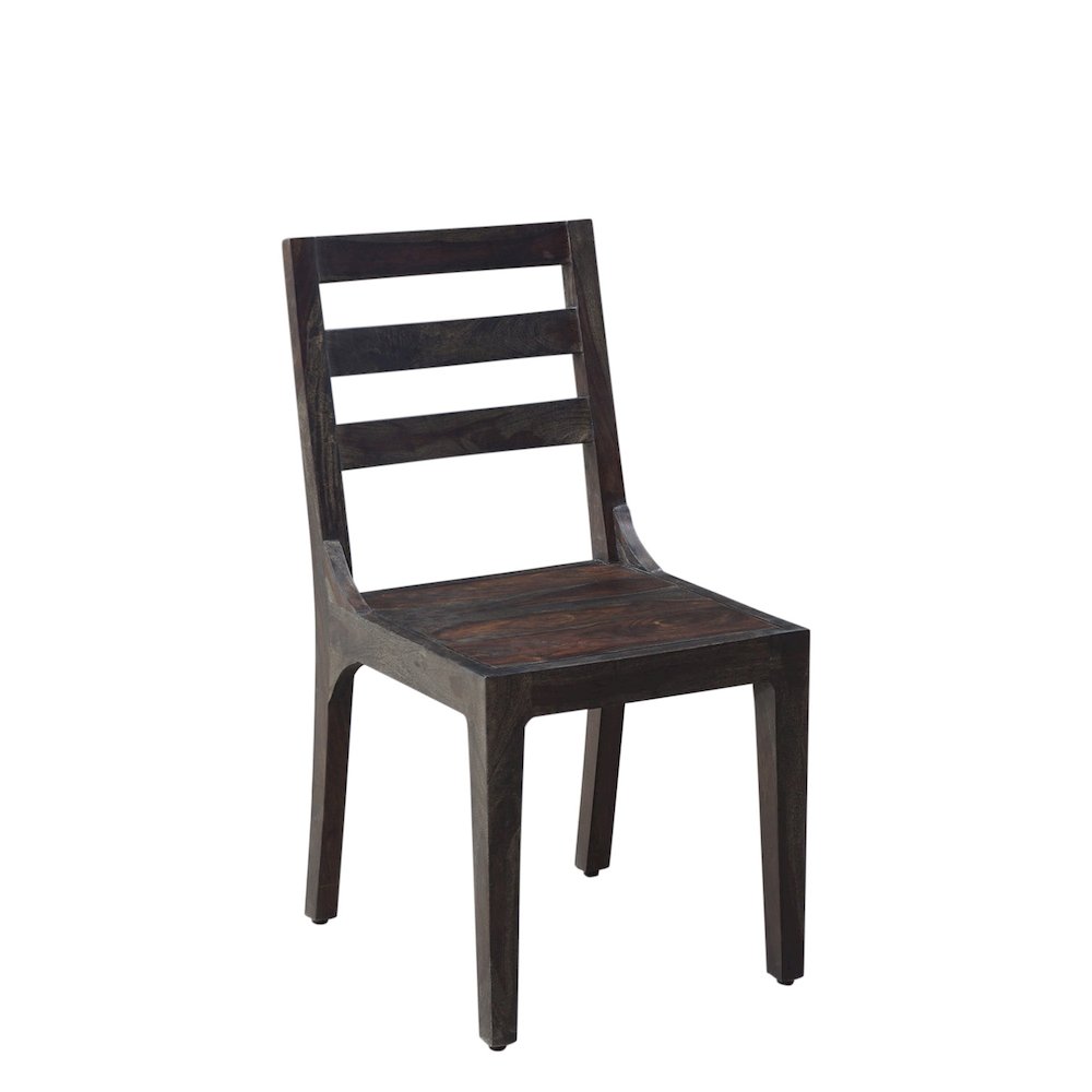 Porter Designs Fall River Solid Sheesham Wood Dining Chair, Brown (Set of 2)
