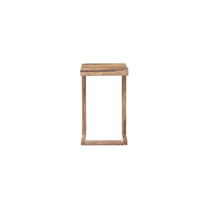 Porter Designs Urban Solid Sheesham Wood End Table, Natural (Set of 2)