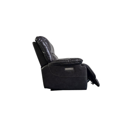 Porter Designs Ennis Triple Power Reclining Sofa, Black