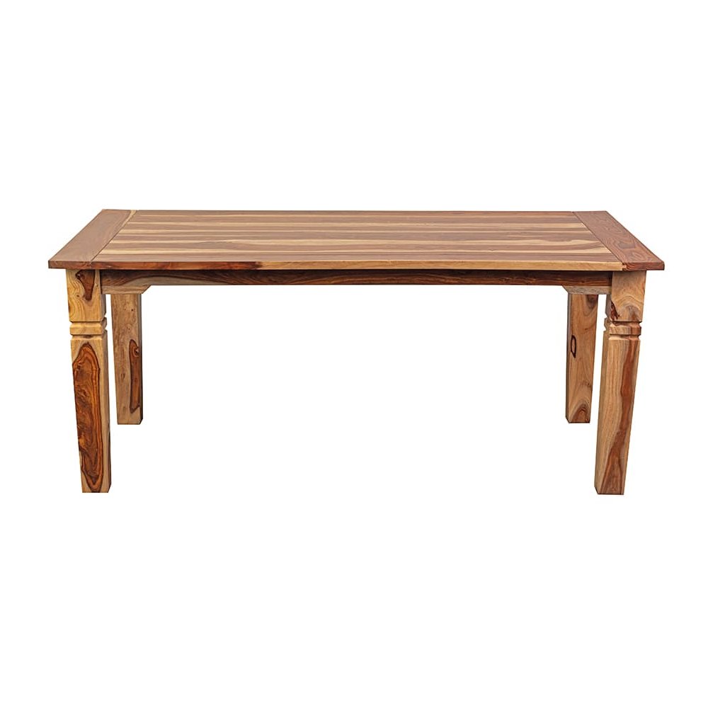 Porter Designs Taos Solid Sheesham Wood 72" Rectangular Dining Table, Natural