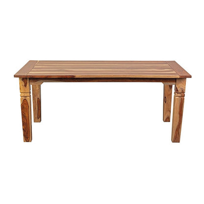 Porter Designs Taos Solid Sheesham Wood 72" Rectangular Dining Table, Natural