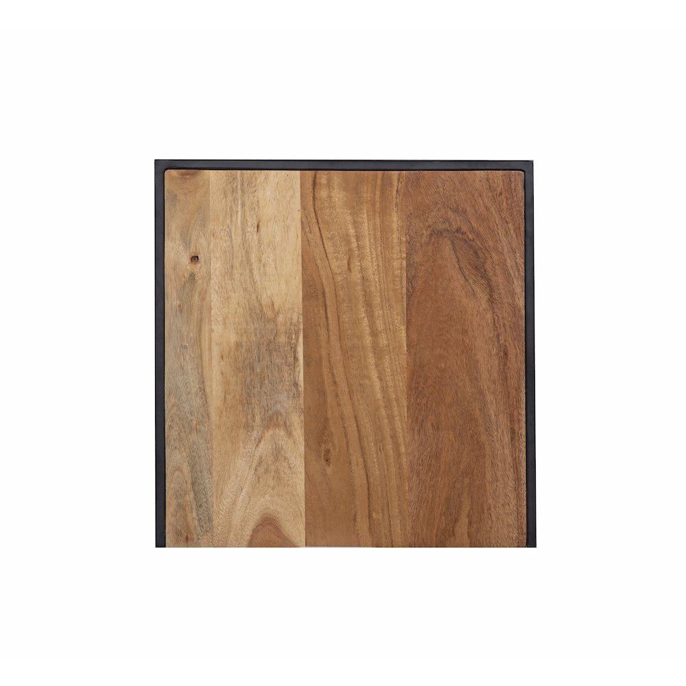 Manzanita Live Edge Solid Acacia Wood End Table, Natural (Set of 2)