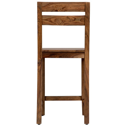 Urban Solid Sheesham Wood 24" Counter Height Dining Chair, Natural (Set of 2)