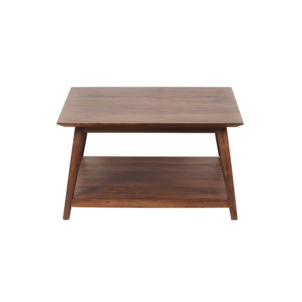 Porter Designs Portola Solid Acacia Wood Coffee Table, Brown