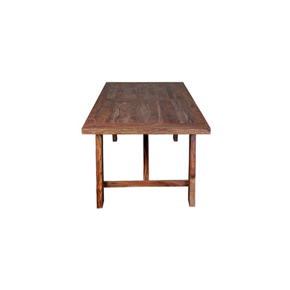 Porter Designs Kalispell Solid Sheesham Wood Dining Table, Brown