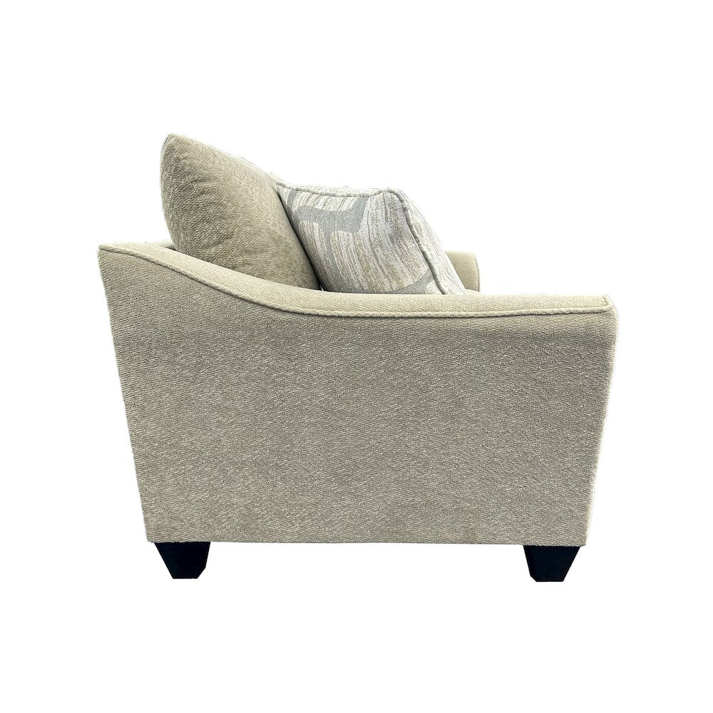 Columbia Microfiber Loveseat, Cream