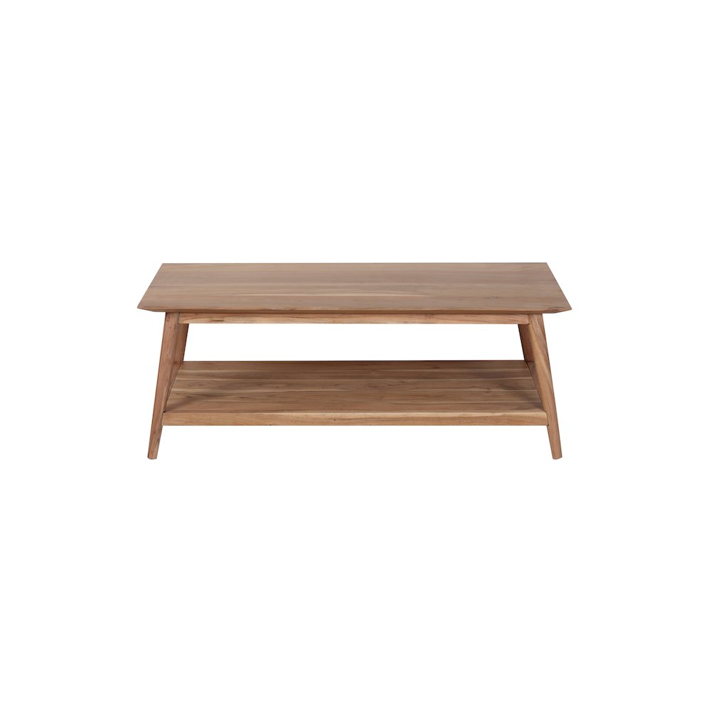Porter Designs Portola Solid Acacia Wood Coffee Table, Natural