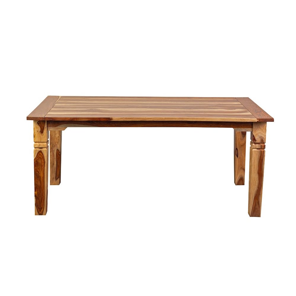 Porter Designs Taos Solid Sheesham Wood 72" Rectangular Dining Table, Natural