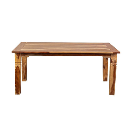 Porter Designs Taos Solid Sheesham Wood 72" Rectangular Dining Table, Natural