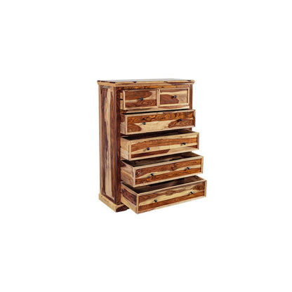 Porter Designs Taos Solid Sheesham Wood Chest, Natural