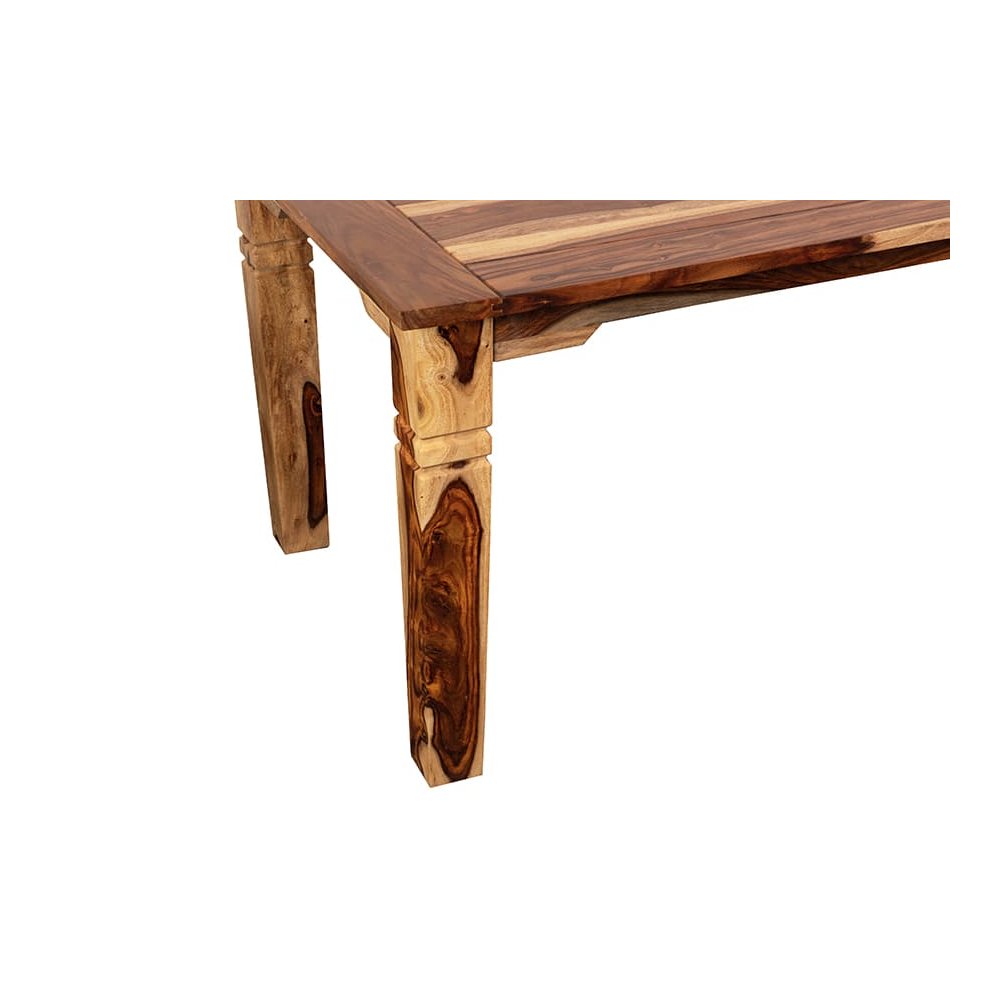 Porter Designs Taos Solid Sheesham Wood 72" Rectangular Dining Table, Natural