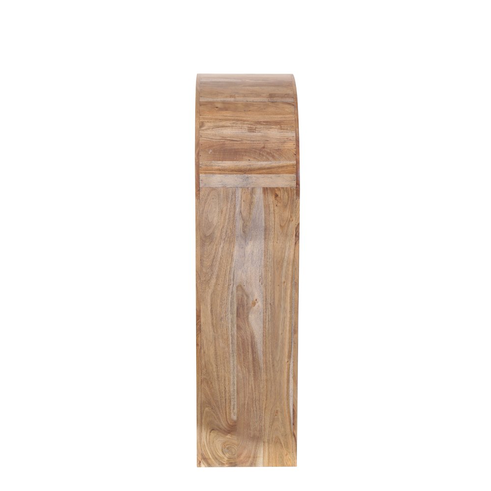 Ellipse Solid Acacia Wood Bookcase, Brown