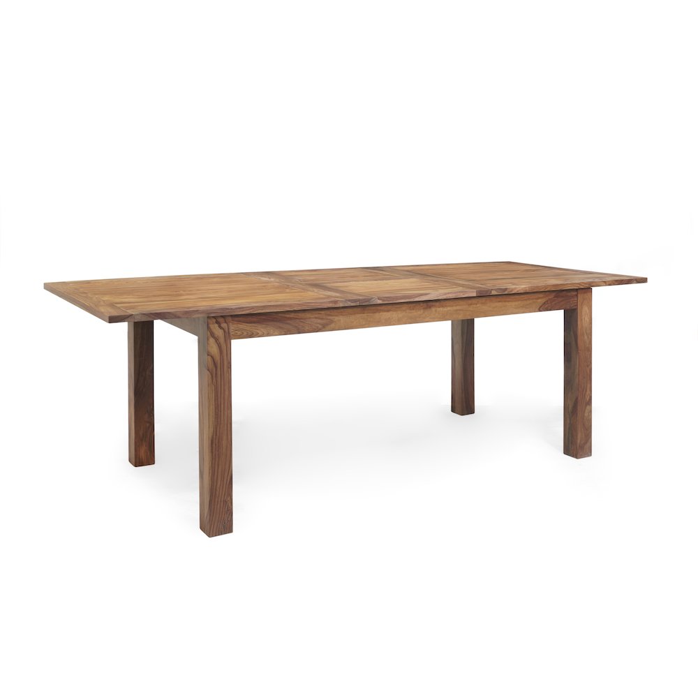 Urban Solid Sheesham Wood Butterfly Leaf Dining Table, Natural