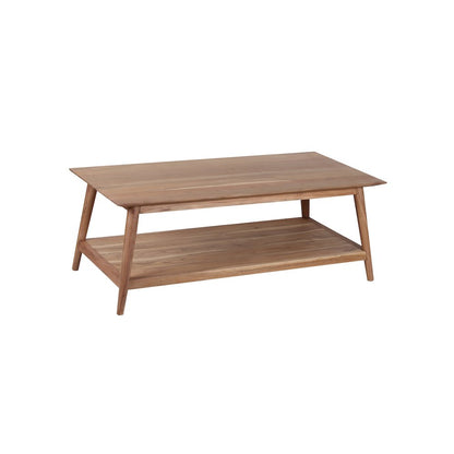 Porter Designs Portola Solid Acacia Wood Coffee Table, Natural