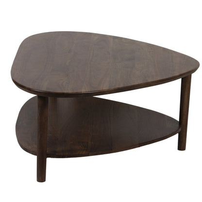 Noma Solid Acacia Wood Coffee Table, Brown
