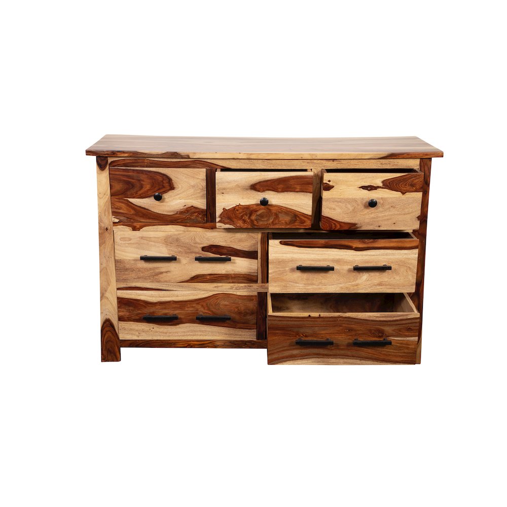 Porter Designs Kalispell Solid Sheesham Wood Dresser, Natural