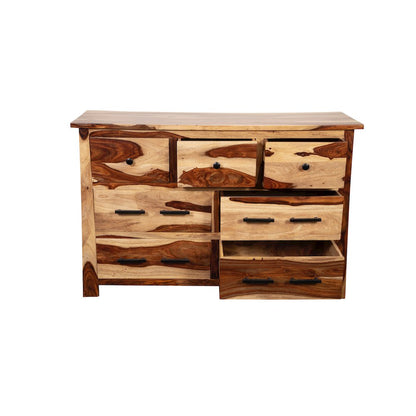 Porter Designs Kalispell Solid Sheesham Wood Dresser, Natural