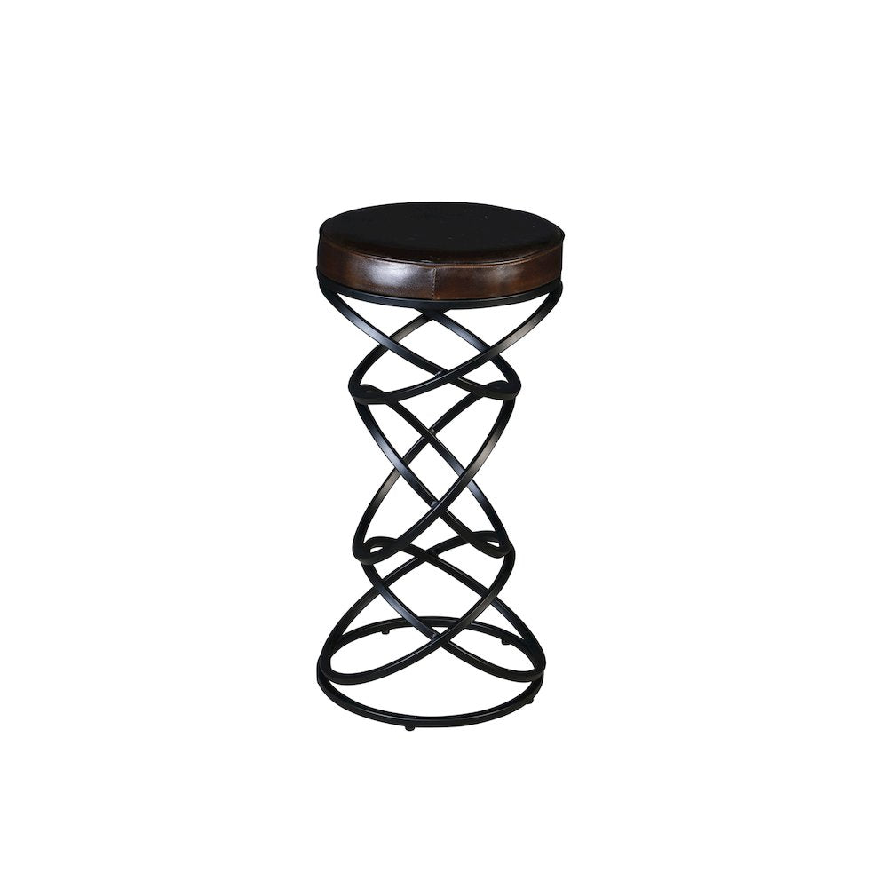 Porter Designs Polaris Leather 30" Bar Stool, Brown