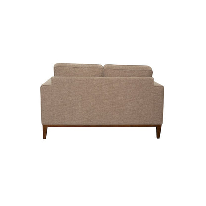Porter Designs Annie Wood Trim Loveseat, Cream