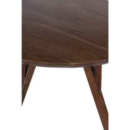 Portola Solid Acacia Wood Dining Table, Brown