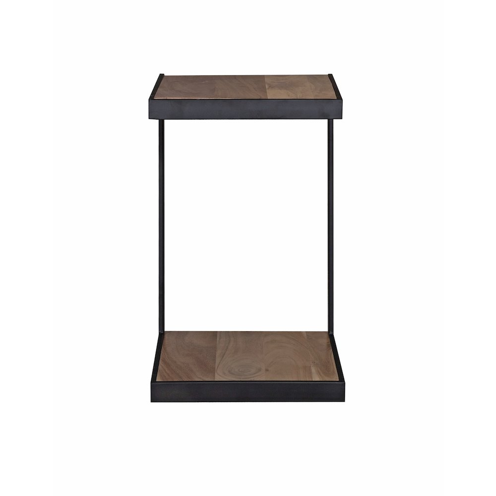Manzanita Live Edge Solid Acacia Wood End Table, Natural (Set of 2)