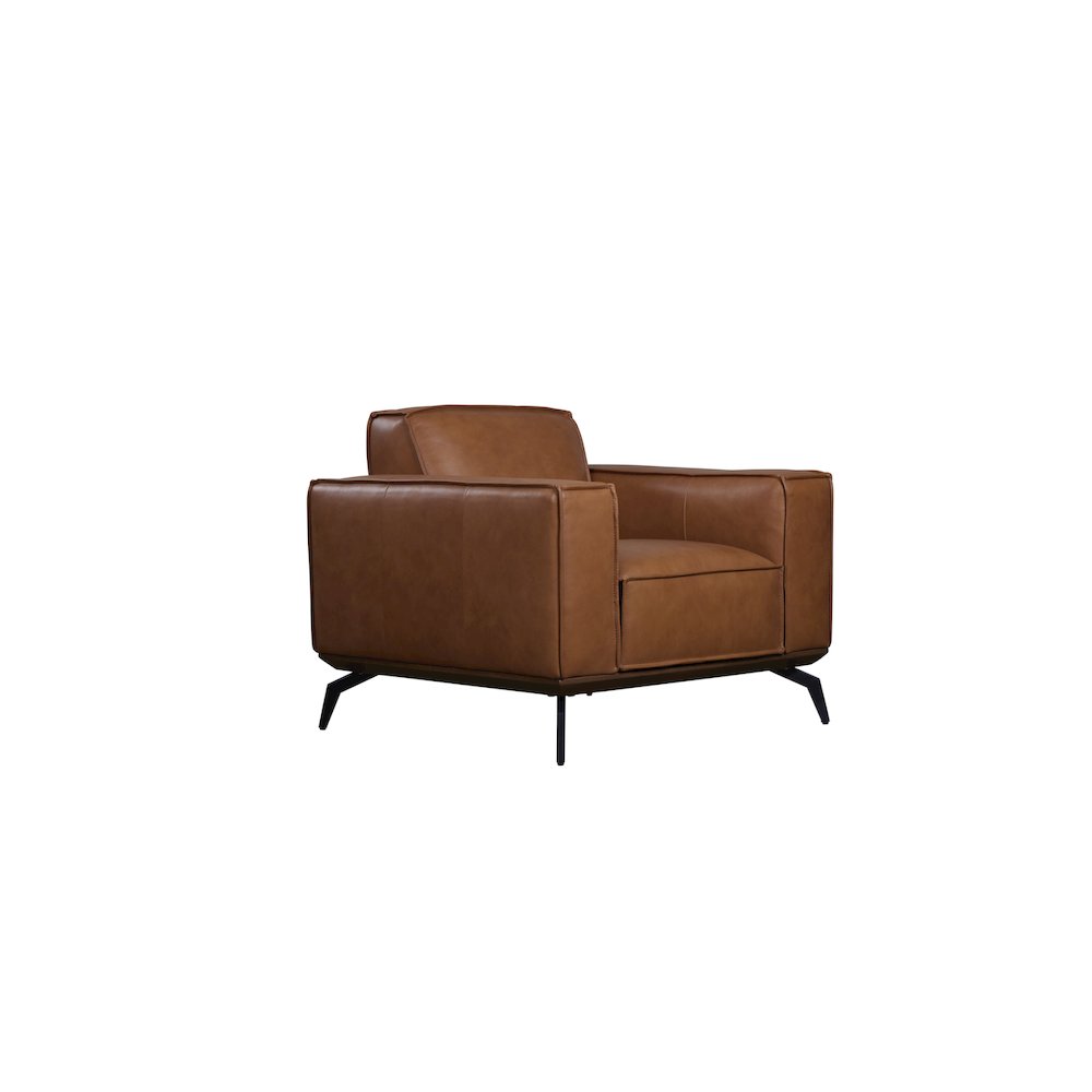 Porter Designs Carina Top Grain Leather Chair, Brown