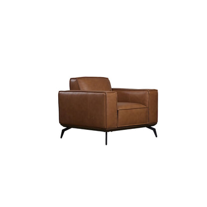 Porter Designs Carina Top Grain Leather Chair, Brown