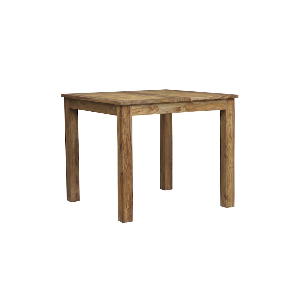 Urban Solid Sheesham Wood 42" - 60" Butterfly Extension Counter Table, Natural