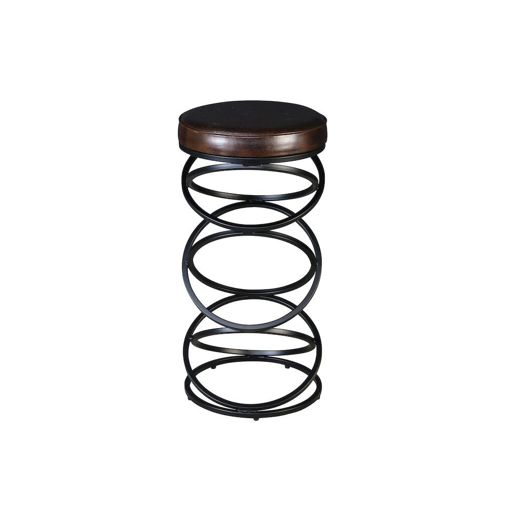 Porter Designs Polaris Leather 30" Bar Stool, Brown