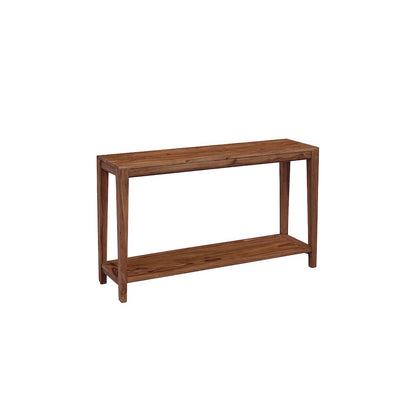 Porter Designs Fall River Solid Sheesham Wood Console Table, Natural