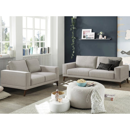 Jarrett Modern Upholstered Sofa, Cream