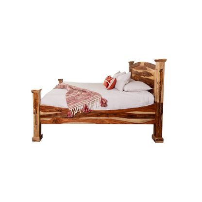 Porter Designs Taos Solid Sheesham Wood King Bed, Natural