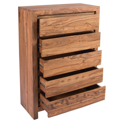 Porter Designs Urban Solid Sheesham Wood Chest, Natural