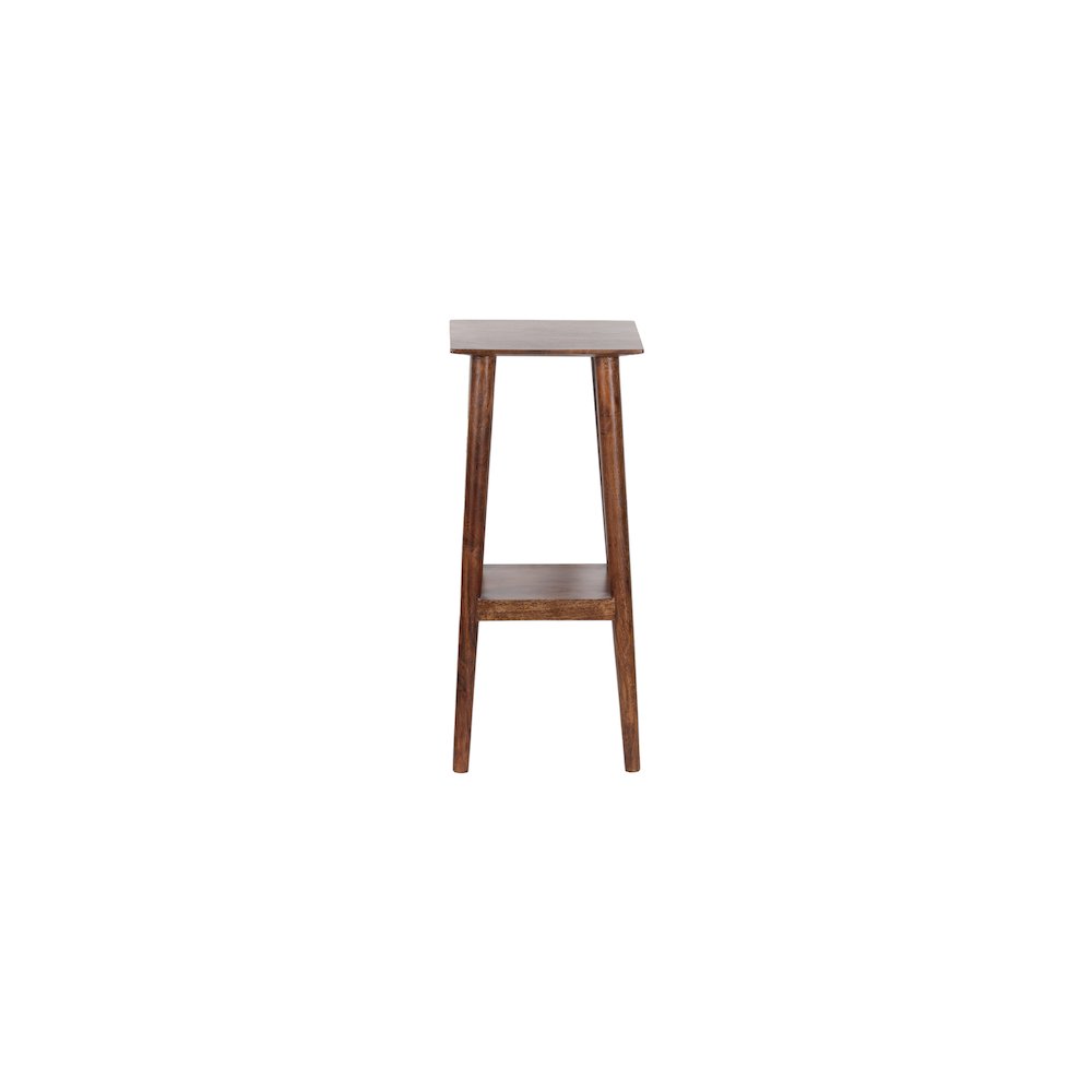 Porter Designs Portola Solid Acacia Wood End Table, Brown