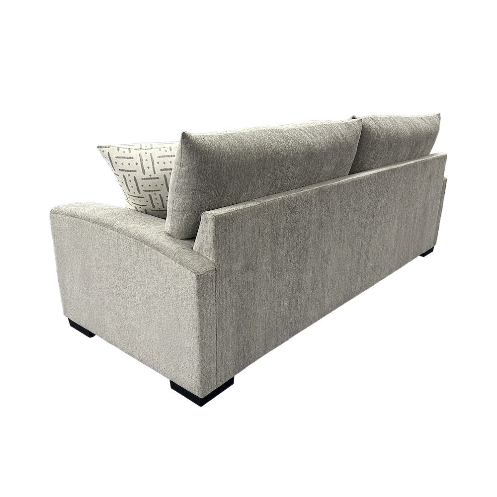 Clayton Modern Upholstered Sofa, Gray
