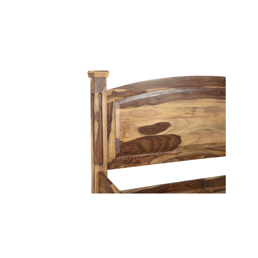 Porter Designs Taos Solid Sheesham Wood King Bed, Natural