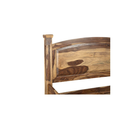 Porter Designs Taos Solid Sheesham Wood King Bed, Natural