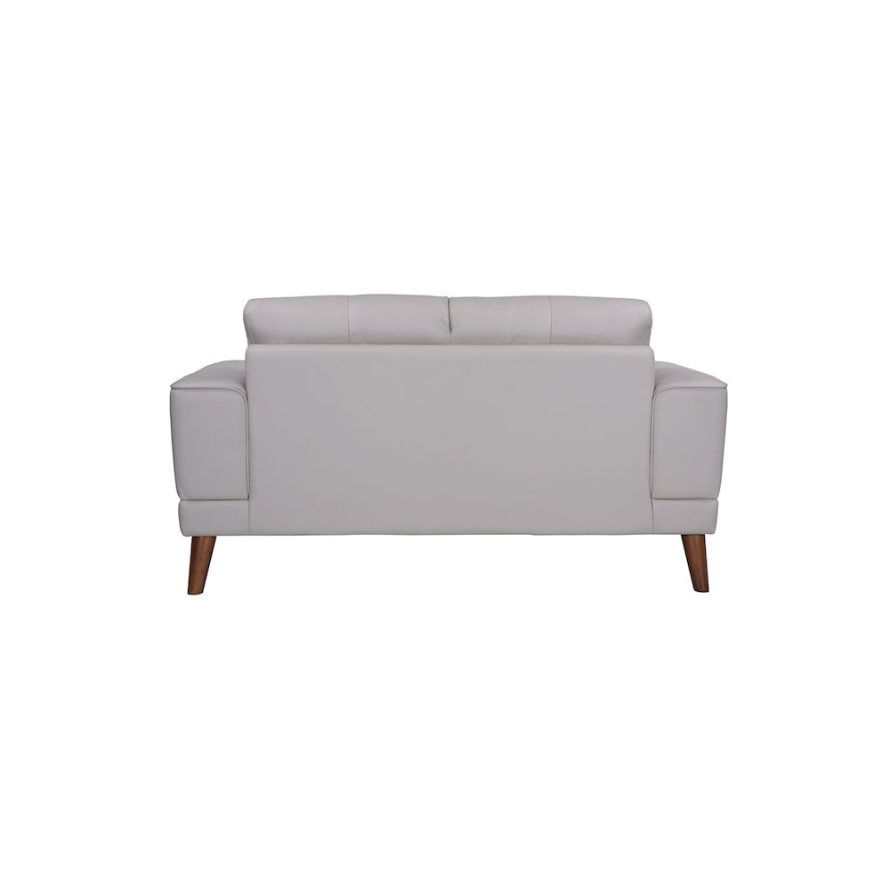 Porter Designs Anzio Top Quality Leather Loveseat, Cream