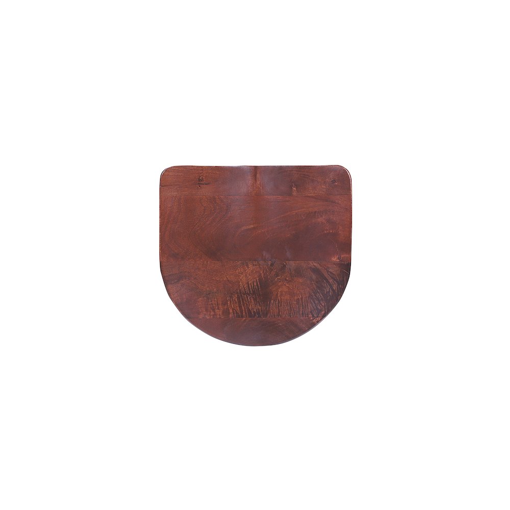 Porter Designs Clement Solid Wood 24" Bar Stool, Brown