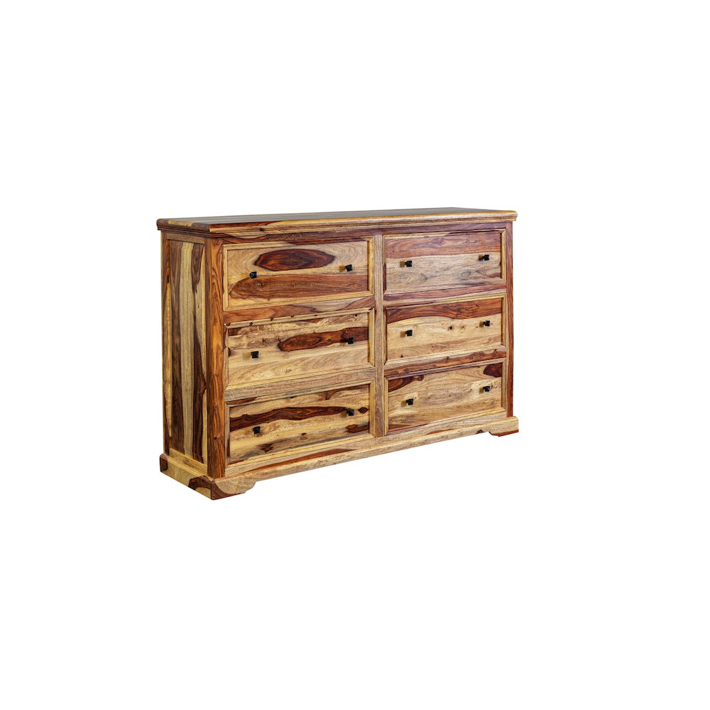 Porter Designs Taos Solid Sheesham Wood Dresser, Natural