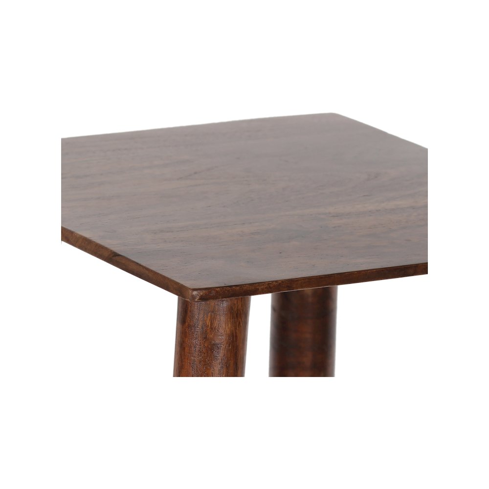 Porter Designs Portola Solid Acacia Wood End Table, Brown