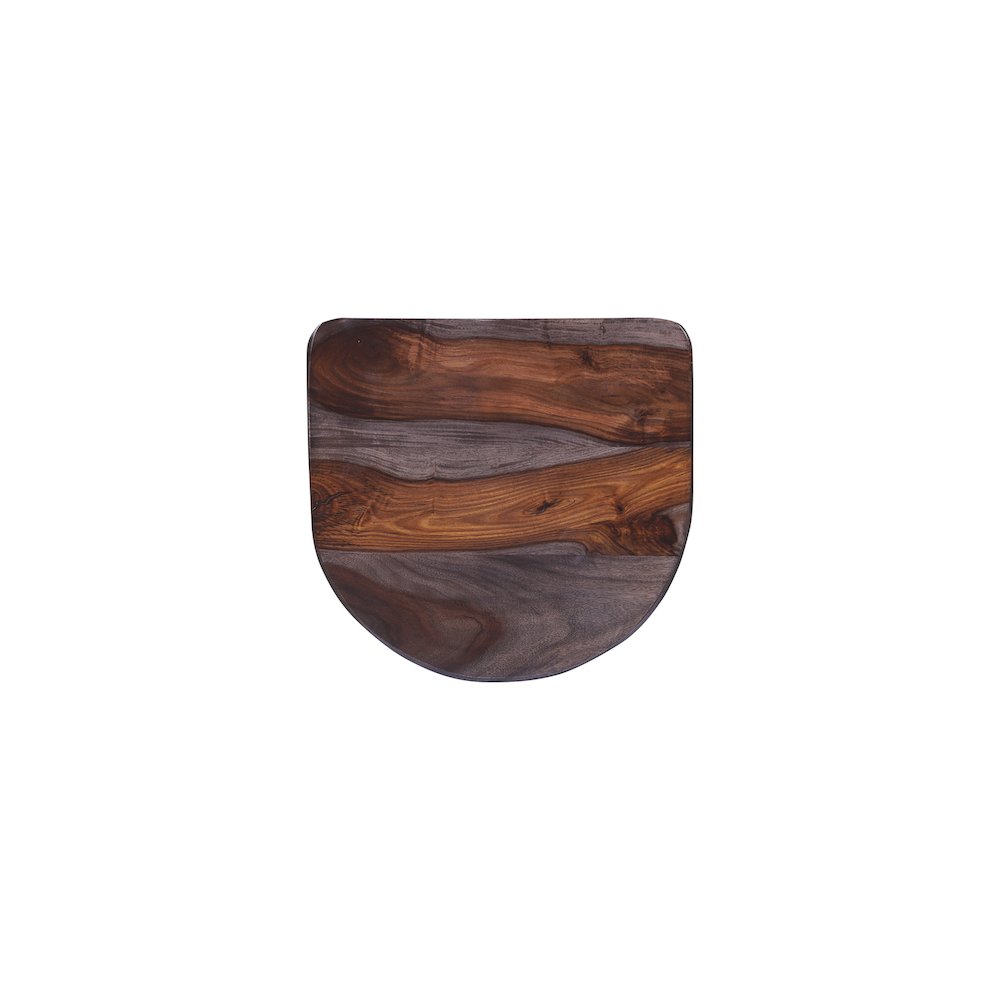 Porter Designs Clement Solid Sheesham Wood 30" Bar Stool, Gray