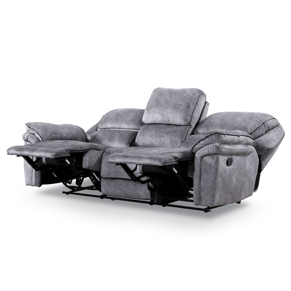 Furniture of America Jamesing Manual Recline Sofa