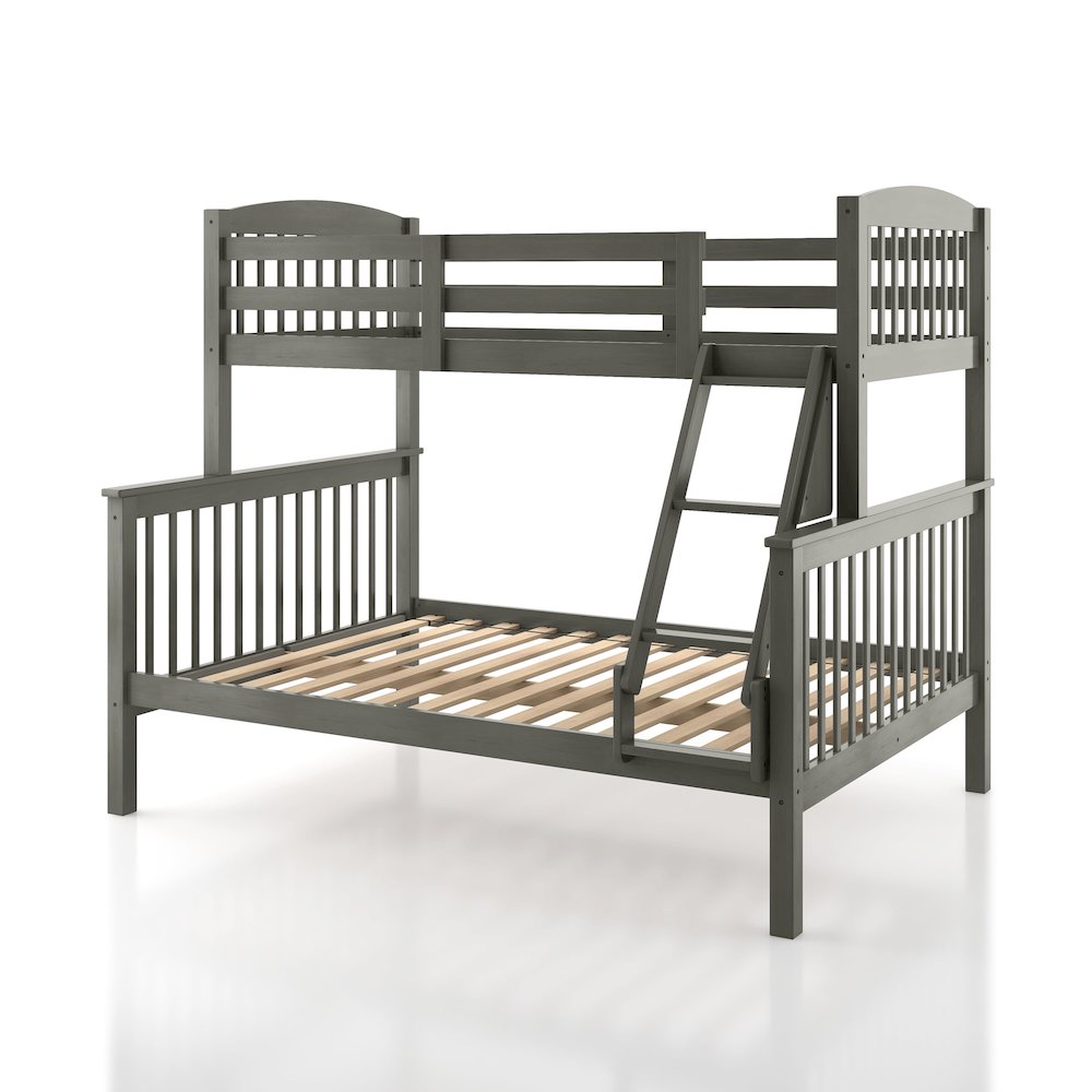 Tales Wood Twin over Full Bunk Bed with Ladder
