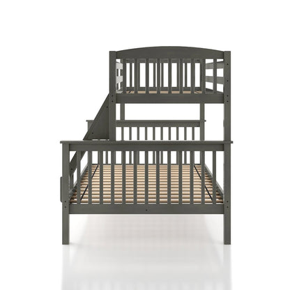Tales Wood Twin over Full Bunk Bed with Ladder