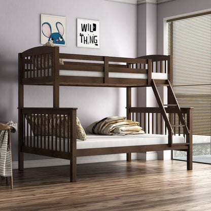 Tales Wood Twin over Full Bunk Bed with Ladder